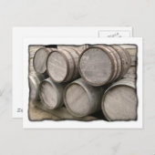 Rustige Wooden Whiskey-vaten Briefkaart (Voorkant / Achterkant)