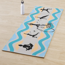 Rustige yogamat | Beach Wave Fitness-oefening