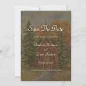 Rustige Yosemite National Park herfsttrouw Save The Date (Voorkant)