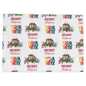 Rustige Zakelijk Bedrijfslogo Kerstmis  Groot Cadeauzakje (Achterkant)