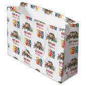 Rustige Zakelijk Bedrijfslogo Kerstmis  Groot Cadeauzakje (Achterkant Gekanteld)