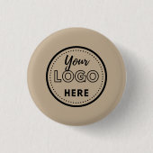 Rustige zakelijke promotionele zakelijke Logo Ronde Button 3,2 Cm (Voorkant)
