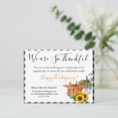 Rustige zakelijke Thanksgiving van Real Estate Age Feestdagenkaart (Staand voorkant)