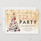 Rustige zakelijke Xmas - Vakantiedagen Koord-lampj Kaart (Voorkant)