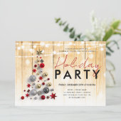 Rustige zakelijke Xmas - Vakantiedagen Koord-lampj Kaart (Staand voorkant)