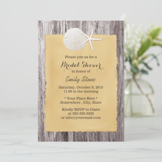 Rustige zanddollar en Vrijgezellenfeest van Starfi Kaart (Staand voorkant)