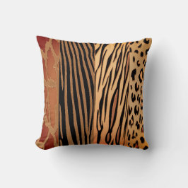 Rustige Zebra Stripe Pillow, gedrukt op een proefd Kussen