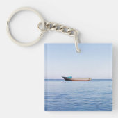 Rustige zee boot sleutelhanger (Voorkant)