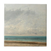 Rustige zee – Gustave Courbet Tegeltje (Voorkant)