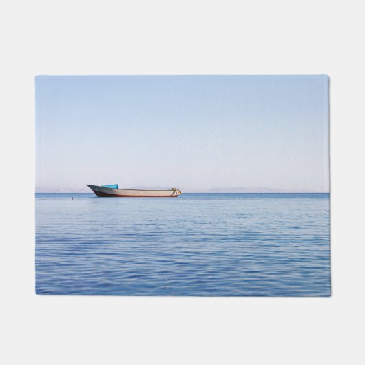 Rustige zeeboot deurmat (Voorkant)