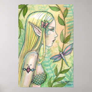 Rustige Zeemeermin Poster van Molly Harrison