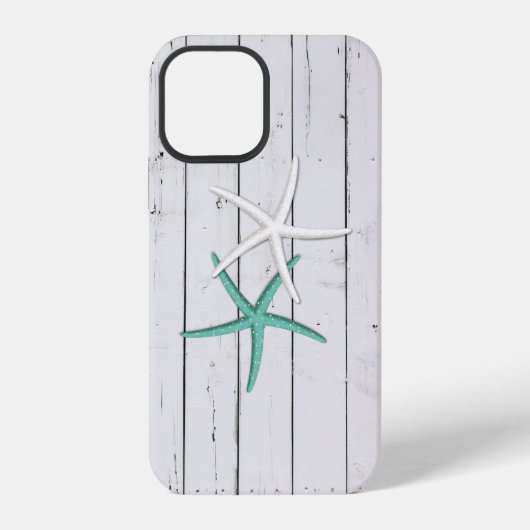 Rustige Zeester Verweerd Hout iPhone Hoesje (Achterkant)