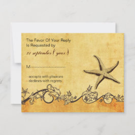 rustige ,  , zeesterstrand bruiloft rsvp