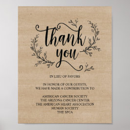 Rustige zegendonatie of bijdragenbord voor wijnsto poster