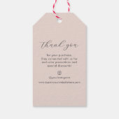 Rustige zelfgemaakte aardbeienjam bedanklabel cadeaulabel (Achterkant)