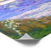 Rustige zomer op het strand poster (Hoek)