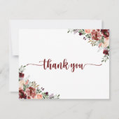 Rustige zomerkalligrafie bedankkaart (Voorkant)