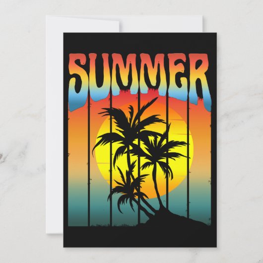 RUSTIGE ZOMERONDERGANG KAART (Voorkant)