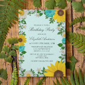 Rustige zonbloem Daisy Floral Birthday Kaart