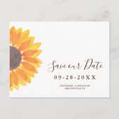 Rustige zonnebloem aankondigingskaart (Voorkant)