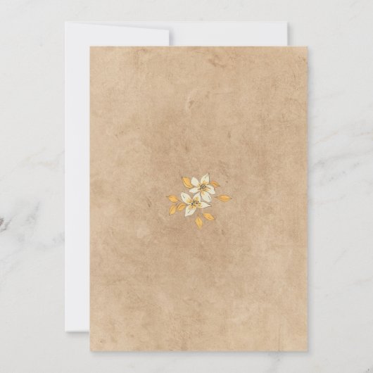 Rustige Zonnebloem Blauwe Gele Berichten Kaart (Achterkant)