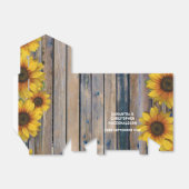 Rustige zonnebloem, bloementeelt bedankdoosjes (Uitgevouwen)