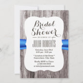 Rustige zonnebloem Blue Ribbon Vrijgezellenfeest Kaart (Achterkant)