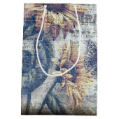 Rustige zonnebloem Boterfly Ephemeral Medium Cadeauzakje (Achterkant)