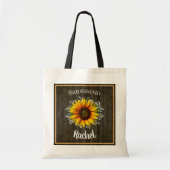 Rustige zonnebloem Bridesmaid Tote Bag (Voorkant)