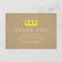 Rustige zonnebloem Dank je kaarten