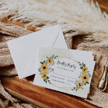 Rustige zonnebloem | Eenvoudige Waterverf bruiloft RSVP Kaartje<br><div class="desc">Deze prachtige en bijtende trouwrsvp-reactiekaarten zijn voorzien van waterverf bohemen bohemen van gouden gele bloemen en groene botanische bladeren met boho casual scripttypografie,  op een witte achtergrond met warme,  neutrale waterverf kleurtjes.</div>