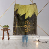 Rustige zonnebloem Elegant Glitter Bee Deken