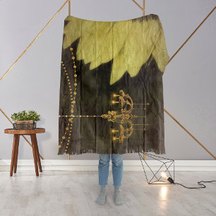 Rustige zonnebloem Elegant Glitter Bee Deken