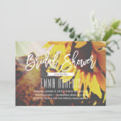 Rustige zonnebloem Elegant Vrijgezellenfeest Kaart (Staand voorkant)