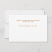 Rustige zonnebloem en gras Hartelijk dank Bedankkaart (Achterkant)