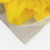 Rustige zonnebloem en homohuwelijk fleece deken (Hoek)