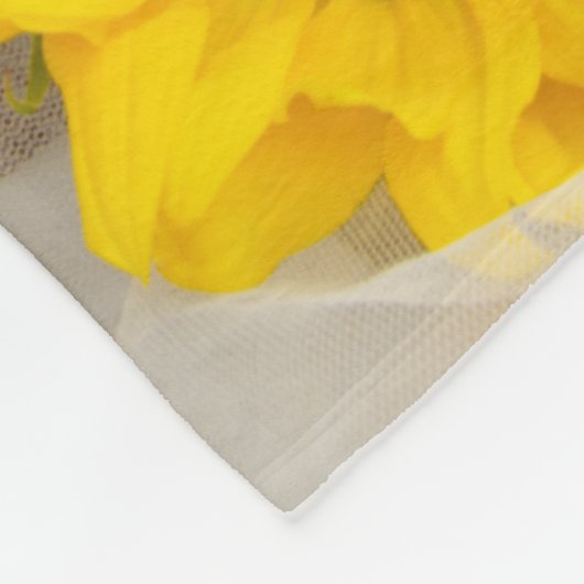Rustige zonnebloem en homohuwelijk fleece deken (Hoek)