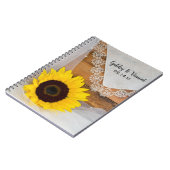 Rustige zonnebloem en homohuwelijk notitieboek (Linkerzijde)