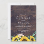 Rustige zonnebloem Eucalyptus | Houtcoupeschower Kaart (Voorkant)