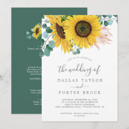 Rustige zonnebloem Eucalyptus in één keer Kaart