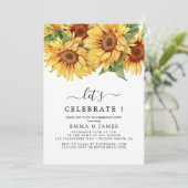 Rustige zonnebloem Eucalyptus Kaart (Staand voorkant)