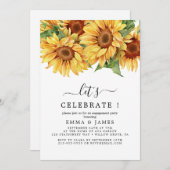 Rustige zonnebloem Eucalyptus Kaart (Voorkant / Achterkant)