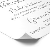 Rustige Zonnebloem Eucalyptus Ondertekening Drink Poster (Hoek)