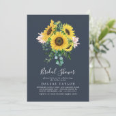Rustige zonnebloem Eucalyptus | Vrijgezellenfeest  Kaart (Staand voorkant)