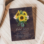 Rustige zonnebloem Eucalyptus | Vrijgezellenfeest  Kaart