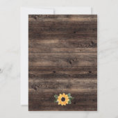 Rustige zonnebloem Eucalyptus Vrijgezellenfeest va Kaart (Achterkant)