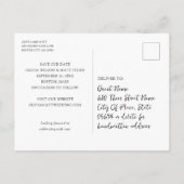 Rustige zonnebloem Eucalyptus We sparen de datum Aankondigingskaart (Achterkant)