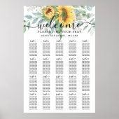 Rustige zonnebloem Eucalyptus Weddenschap Poster (Voorkant)