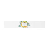 Rustige zonnebloem Eucalyptus Wedding Uitnodigingen Wikkel (Vlak)