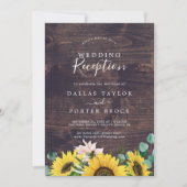 Rustige zonnebloem Eucalyptus Wood Weddenschappen Kaart (Voorkant)